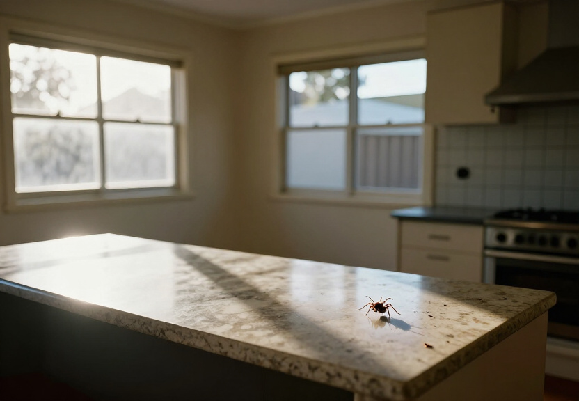 Termite damage in a Mortlake home before treatment